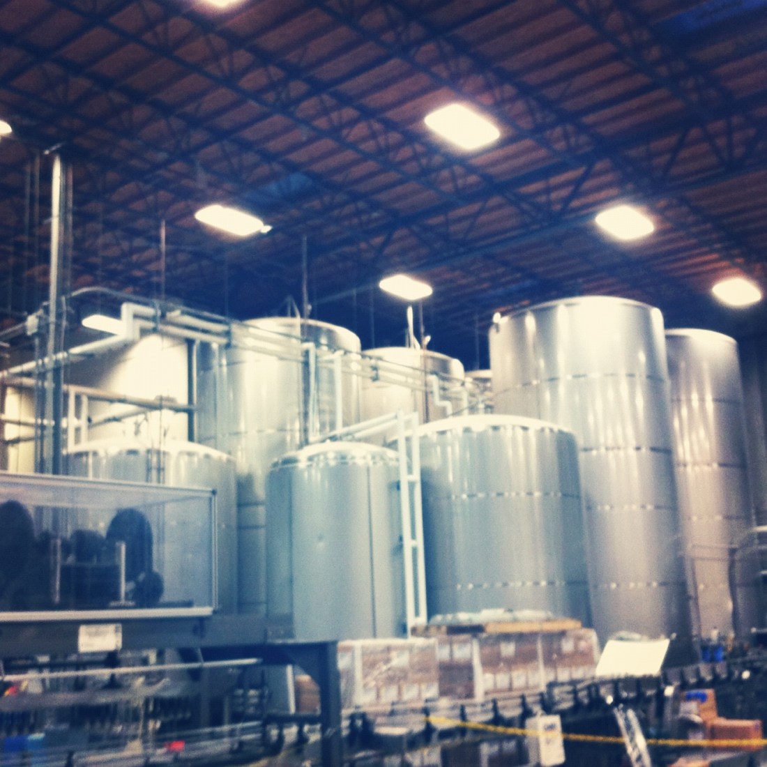 Stone Brewery Fermentation Tanks