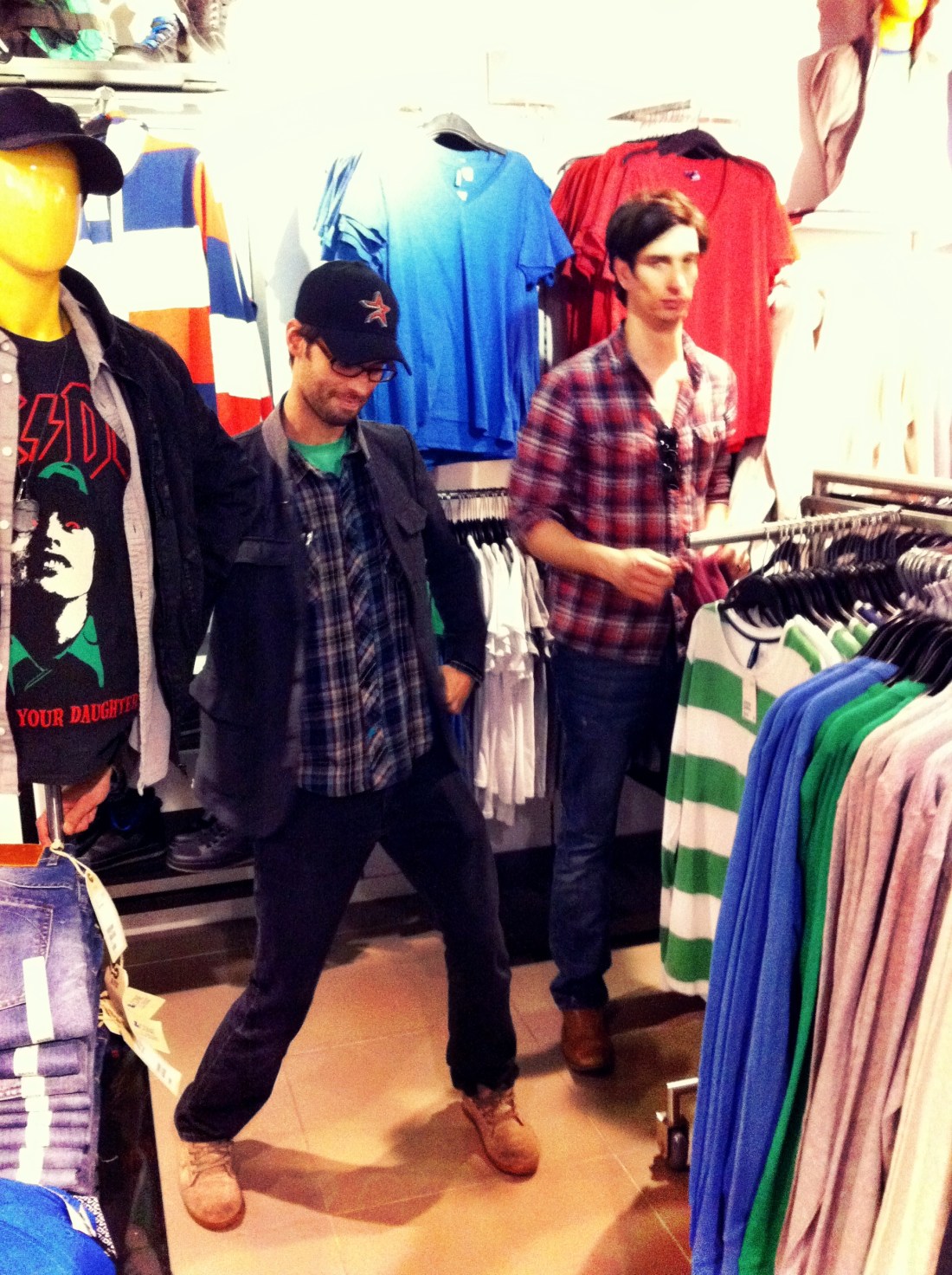 Justin and Dan at H+M
