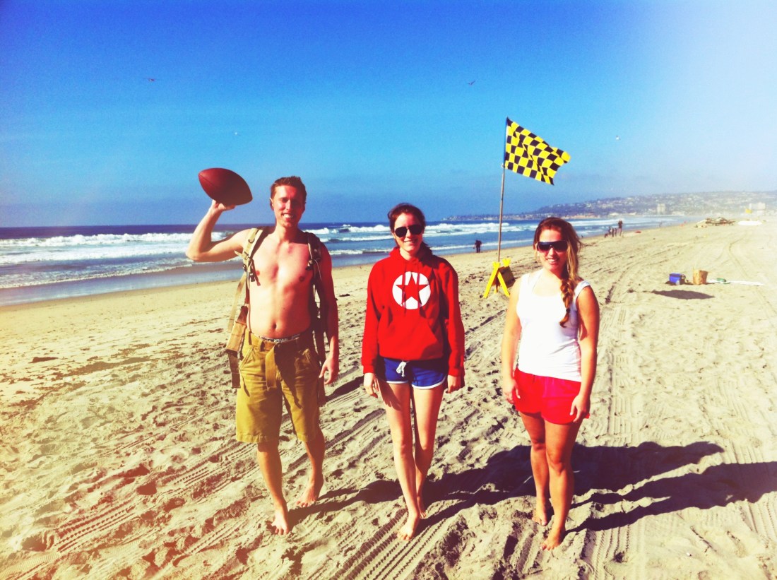 Ian, Bree and Dana on Mission Beach