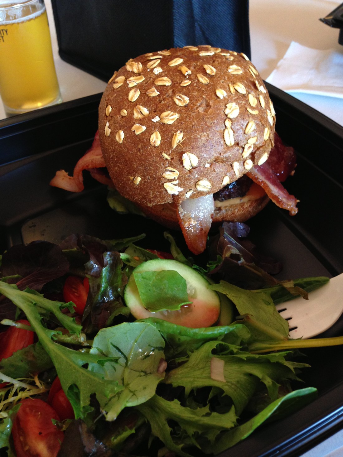 Slater's 50/50 Peanut Butter & Jeallousy Burger