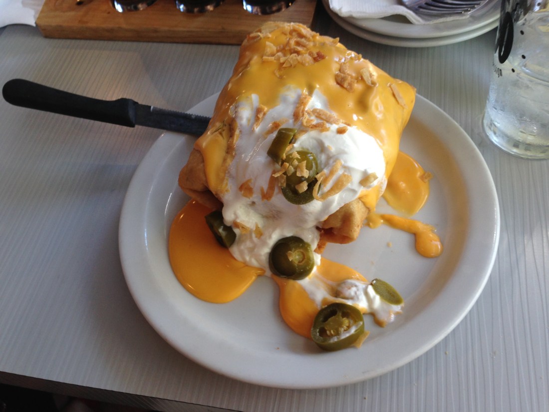 Slater's 50/50 Supreme Nacho Burger