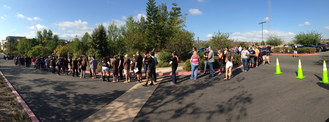 The Line for Pour It Black 2014